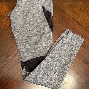 Forever 21 grey and black mesh full length leggings size S never worn